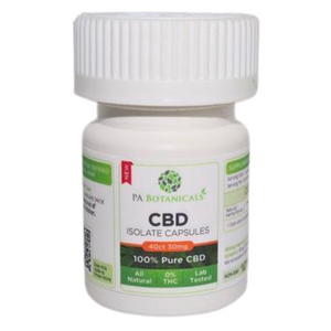 40 Count 25mg CBD Isolate Capsules (1000mg)