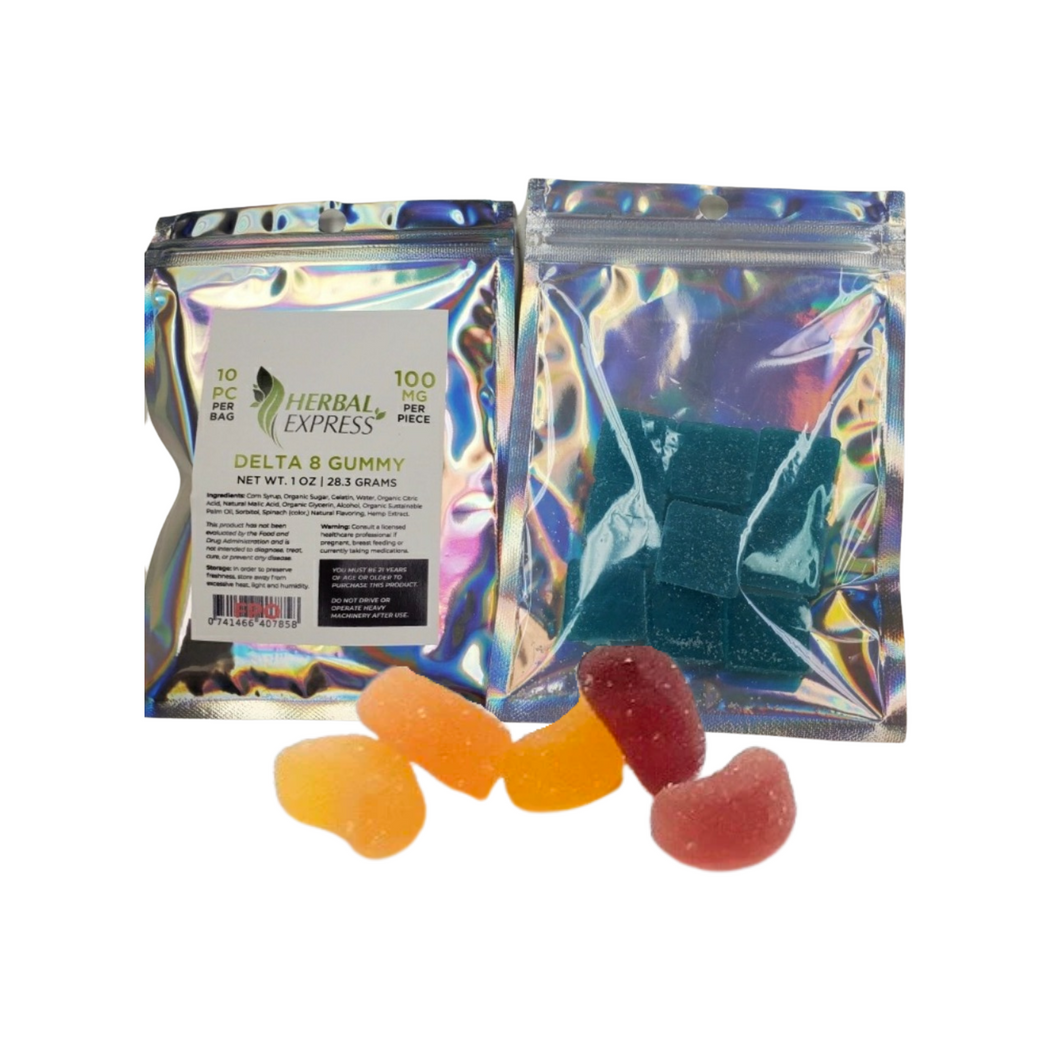 50 mg Delta 8 Gummies (1, 5, or 10 Packs)